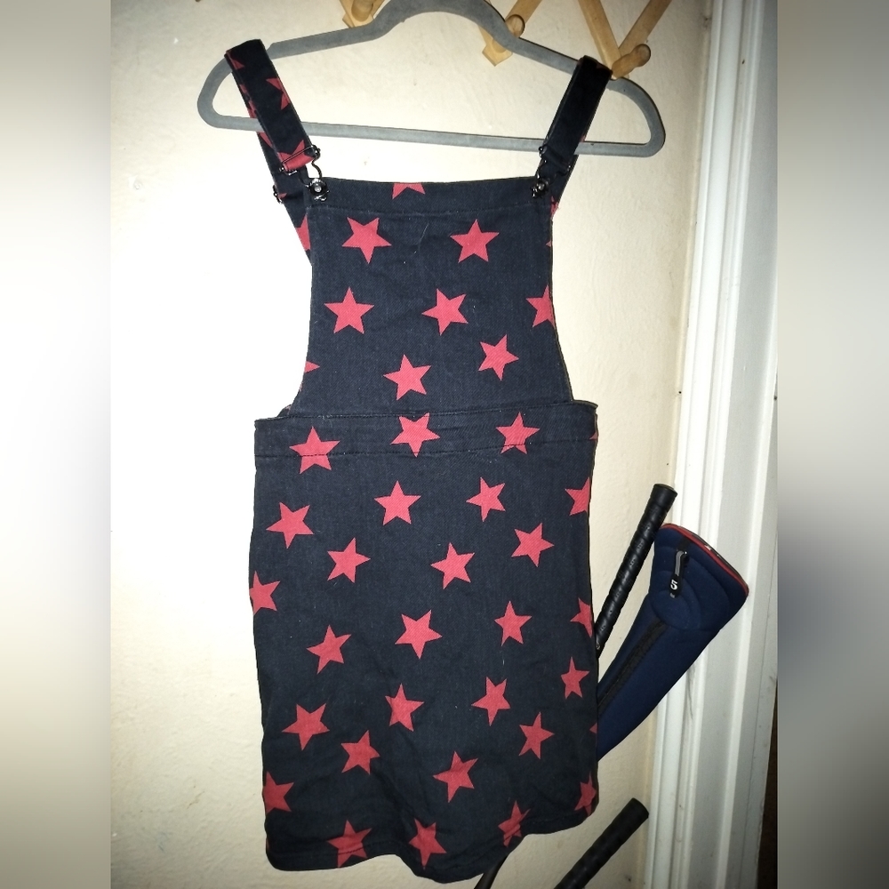 NWOT Hot Topic Blackheart Star Overalls